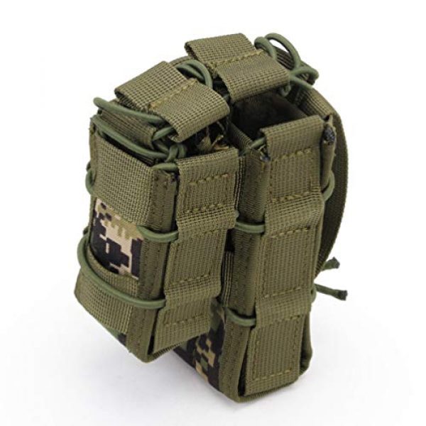 BESPORTBLE Tactical Pouch 5 BESPORTBLE 1PCS Attachment Sub-Package MOLLE System Vest Accessory Kit Storage Multiple Pocket Molle Bag Outdoor Camping Backpack Hiking Strap Backpack (Green Style)