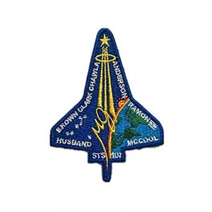 Embroidery Patch Airsoft Morale Patch 1 NASA Space Shuttle Columbia STS-107 Military Hook Loop Tactics Morale Embroidered Patch