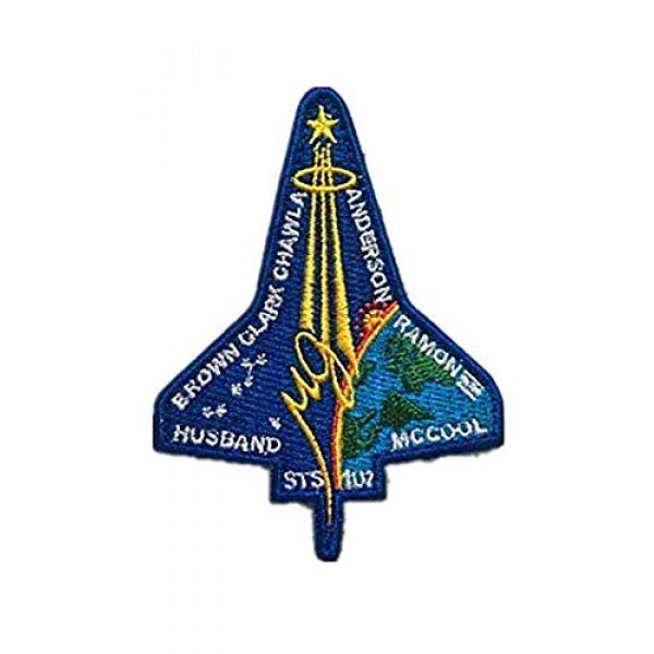 Embroidery Patch Airsoft Morale Patch 1 NASA Space Shuttle Columbia STS-107 Military Hook Loop Tactics Morale Embroidered Patch