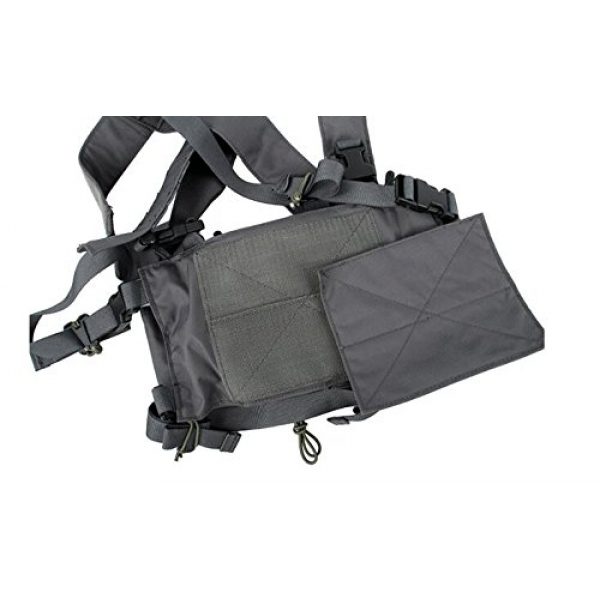 TMC Airsoft Tactical Vest 5 TMC New D-Mittsu Chest Rig Pouch (Wolf Grey) for Airsoft Paintball Tactical Hunting Game