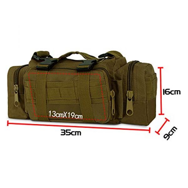 IronSeals Tactical Pouch 3 IronSeals Military Tactical Duffle Waist Bags, Military Sling Pack Hand Carry Camping Belt Bag Rucksack EDC Bag for Camping Hiking Trekking Riding