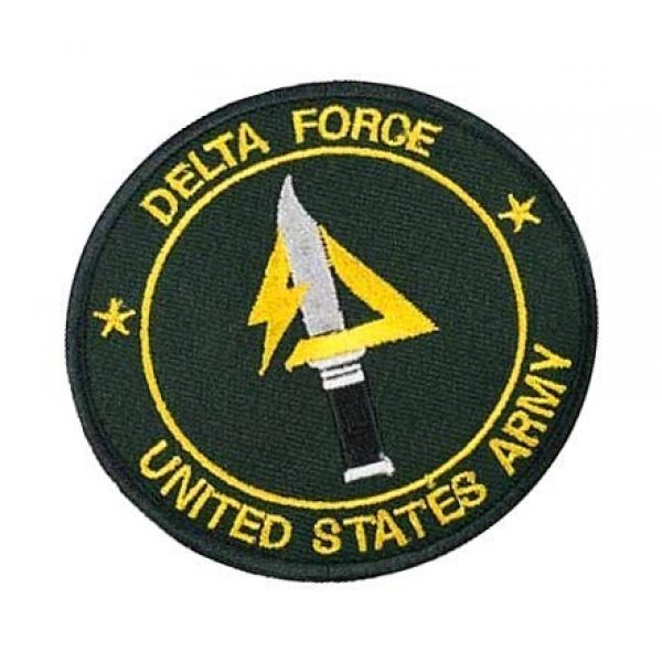 Embroidery Patch Airsoft Morale Patch 2 US Delta Forces Military Hook Loop Tactics Morale Embroidered Patch