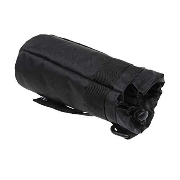 Generic Tactical Pouch 7 Molle Tactical Water Bottle Pouch Bag Military Backpack Accessories Drawstring Open Top Holding Umbrella Sports Bottle Holder Waterproof Pocket