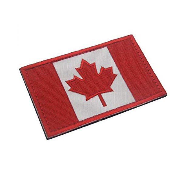 SOUTHYU Airsoft Morale Patch 3 SOUTHYU 3 Pieces Canada Flag Canadian Province Tactical Morale Patches Military Emblem Embroidered Badge Applique Hook and Loop Patch