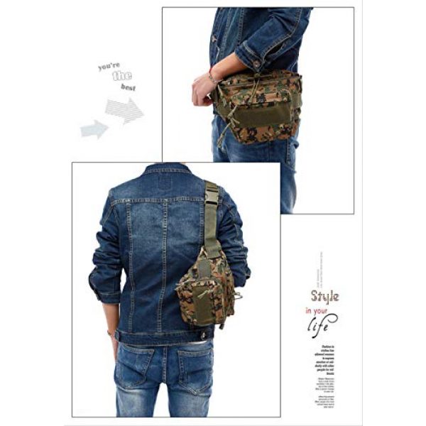 VJRQM Tactical Backpack 7 VJRQM Multi-use Travel Small Oblique Bag Tactical Waist-singball Military Fans Hand Bag Outdoor Men's Small Camouflage Waist Bag A Variety of Colors.