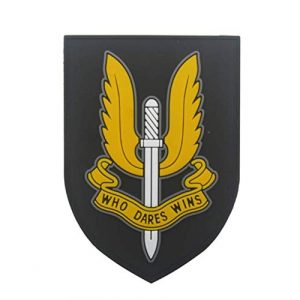 Tactical PVC Patch Airsoft Morale Patch 1 British Special Air Service Exquisite Regiment Special Forces SAS PVC Military Tactical Morale Patch Badges Emblem Applique Hook Patches for Clothes Backpack Accessories