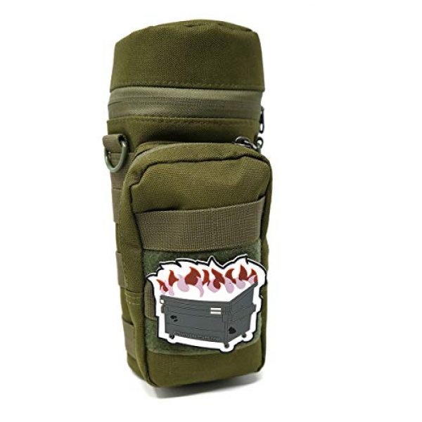 Stinking Patch Co. Airsoft Morale Patch 2 Elegant Dumpster Fire Morale Patch | PVC Rubber Tactical Patch | Funny Morale Patch