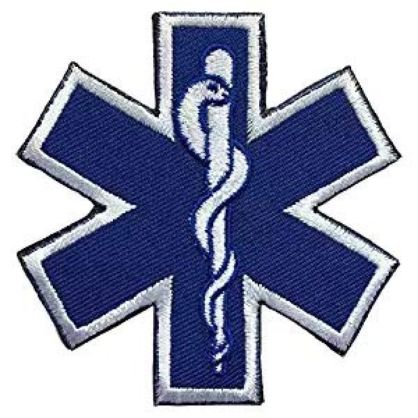 Antrix Airsoft Morale Patch 2 Antrix 5 Pieces US USA Flag/EMT Star of Life EMT EMS Paramedic Medic Medical Aid Cross Patch Military Badge Emblem Medical Care Patch Hook & Loop Tactical America Medic Emblem Military Patches
