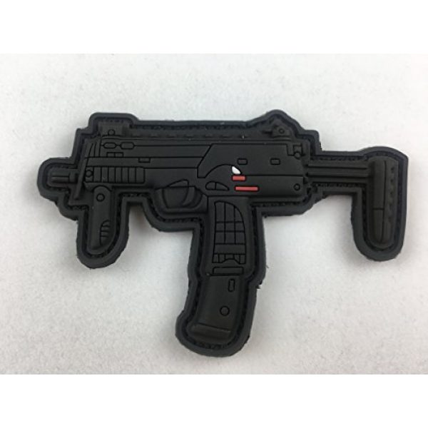 Pars Outdoor Airsoft Morale Patch 1 MP7 Rifle PVC Morale Patch