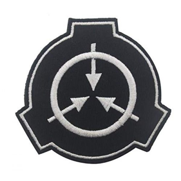 Embroidered Patch Airsoft Morale Patch 1 Special Containment Procedures Foundation SCP Foundation Logo 3D Tactical Patch Military Embroidered Morale Tags Badge Embroidered Patch DIY Applique Shoulder Patch Embroidery Gift Patch