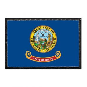 P PULLPATCH Airsoft Morale Patch 1 Idaho State Flag - Color Morale Patch | Hook and Loop Attach for Hats, Jeans, Vest, Coat | 2x3 in | by Pull Patch