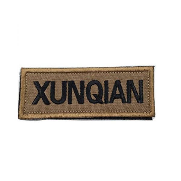 XUNQIAN Airsoft Morale Patch 1 XUNQIAN American Dog Tracker Paw Embroidered Applique Morale Hook & Loop Patch