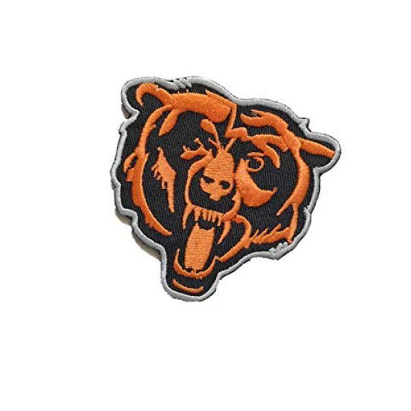 Embroidery Patch Airsoft Morale Patch 3 Chicago Football Applique Military Hook Tactics Morale Embroidered Patch