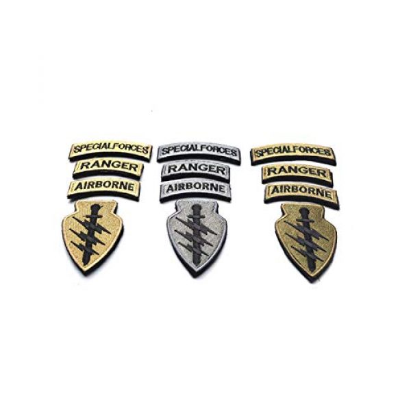 DPAINTouscap Airsoft Morale Patch 2 Special Forces Tactical Patches Embroidered Military Patch/Morale Patches