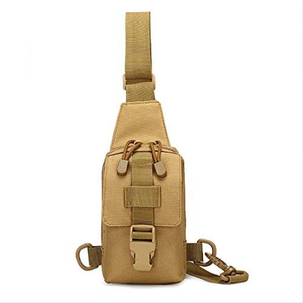 VJRQM Tactical Backpack 3 VJRQM One-Shoulder Small Chest Bag Outdoor Sports Riding Shoulder Bag Chest Hanging Mobile Phone Bag Camouflage Tactical Shoulder Bag 800d Waterproof Encrypted Oxford Cloth