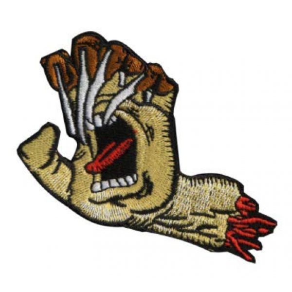 Tactical Embroidery Patch Airsoft Morale Patch 3 Christmas Screaming Demons Tactical Embroidery Patch Hook & Loop Morale Patch Military Patch for Clothing Accessory Backpack Armband (2pcs)