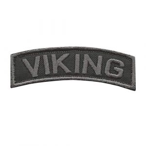 LEGEEON Airsoft Morale Patch 1 LEGEEON Blackout Viking Shoulder Tab Norse Heathen Army Military Morale Tactical Touch Fastener Patch