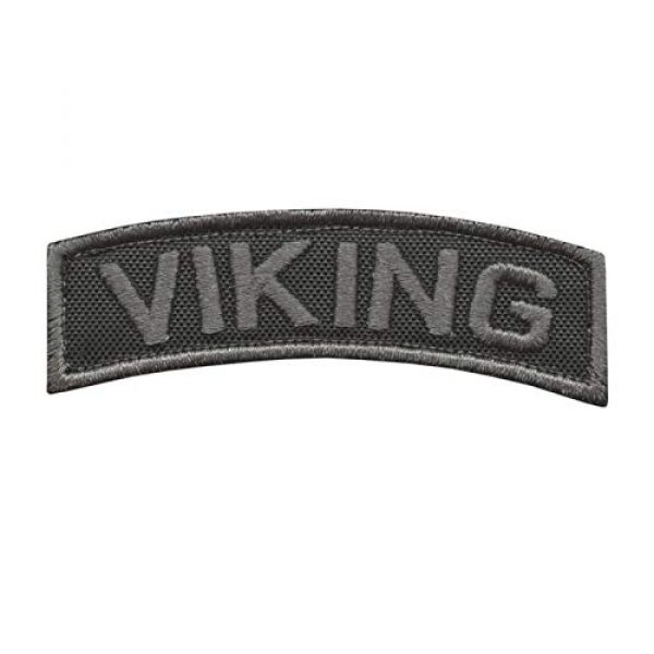 LEGEEON Airsoft Morale Patch 1 LEGEEON Blackout Viking Shoulder Tab Norse Heathen Army Military Morale Tactical Touch Fastener Patch