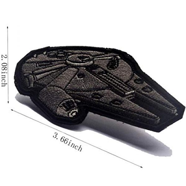 ODSP Airsoft Morale Patch 2 ODSP 4 Pieces Star War Embroidered Morale Hook and Loop Fastener Tactical Patches