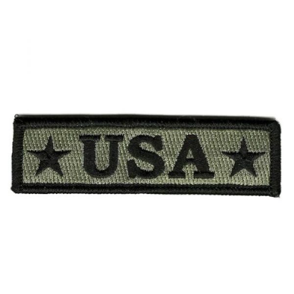 Gadsden and Culpeper Airsoft Morale Patch 1 U.S.A. Tactical Morale Patch - Silver-Black