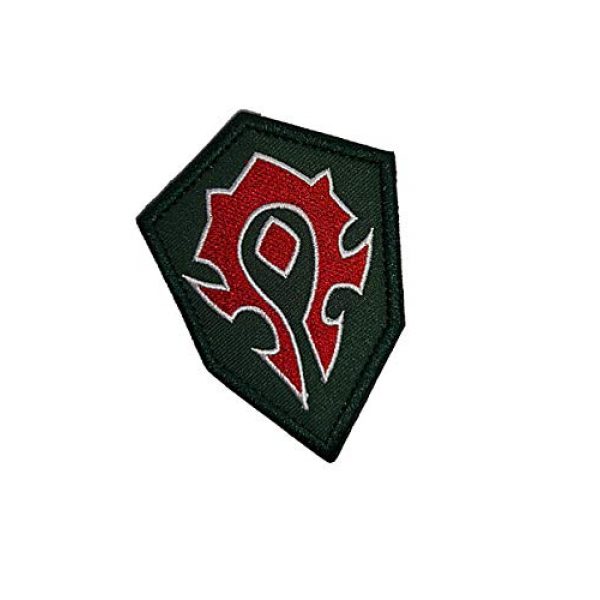 Embroidery Patch Airsoft Morale Patch 2 World of Warcraft Horde Military Hook Loop Tactics Morale Embroidered Patch (color2)
