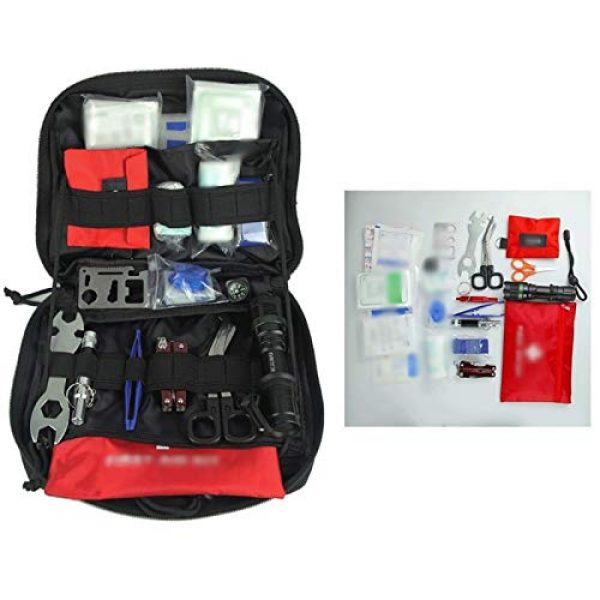 LGL Tactical Pouch 5 Tactical Sling Bag Tactical Pouches - Military Tactical Molle Medical First Aid Pouch Outdoor Sport Nylon Multifunction Backpack Accessory Army EDC Hunting Tool Bag Tool Pouch Bag Mini Utility Pouch