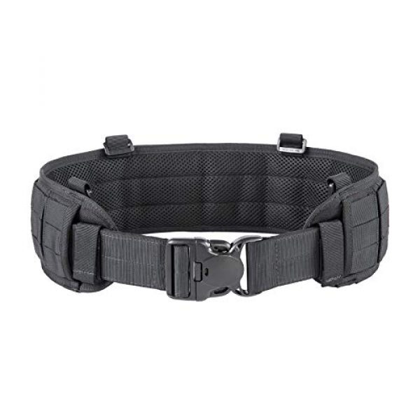 OneTigris Tactical Pouch 6 OneTigris Multicam Black MOLLE Admin Pouch & Black Medium Tactical Belt with 4 D-Rings & Drop Leg Attachment