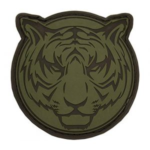 BASTION Airsoft Morale Patch 1 Bastion Tactical Combat Badge PVC Morale Patch Hook and Loop Patch - Tiger ODG