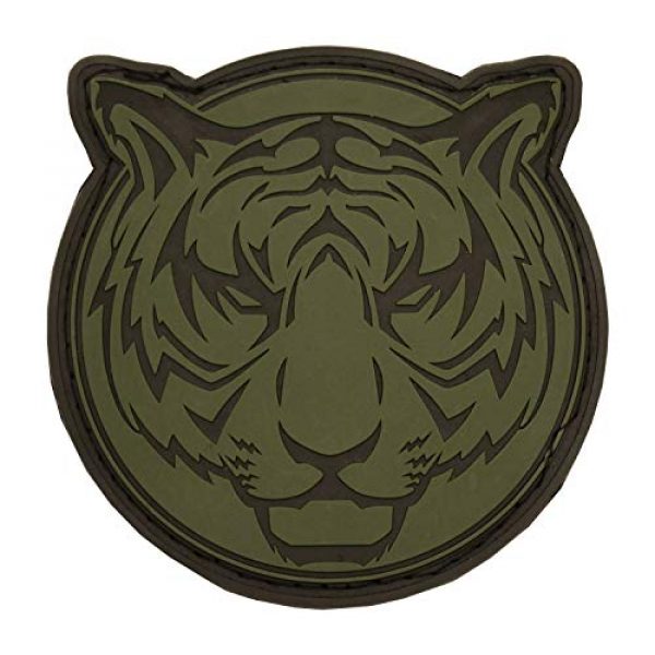 BASTION Airsoft Morale Patch 1 Bastion Tactical Combat Badge PVC Morale Patch Hook and Loop Patch - Tiger ODG
