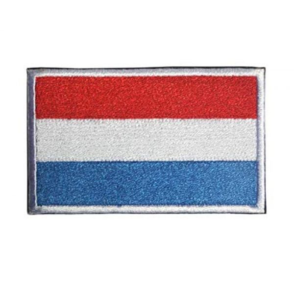 Tactical Embroidery Patch Airsoft Morale Patch 2 2pcs Luxembourg Flag Embroidery Patch Military Tactical Morale Patch Badges Emblem Applique Hook Patches for Clothes Backpack Accessories