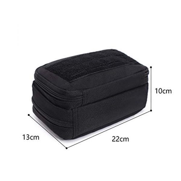 LIVIQILY Tactical Pouch 3 Tactical Admin Pouch, MOLLE Military Map Bag Organizer ,Tool Gear Bag Small Modular Attachment Accessories ,Kit Medical EDC EMT Utility Bag Recovery Camping Storage Holder Pouch