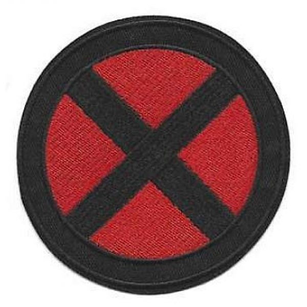 Embroidery Patch Airsoft Morale Patch 2 2 Pieces X-Men Military Hook Loop Tactics Morale Embroidered Patch (color3)
