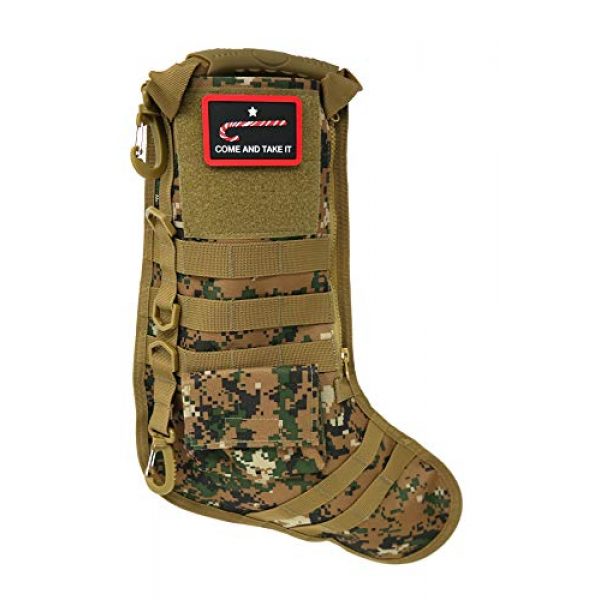 Stinking Patch Co. Airsoft Morale Patch 7 Come and Take It Candy Cane PVC Rubber Tactical Patch | Christmas Morale Patch