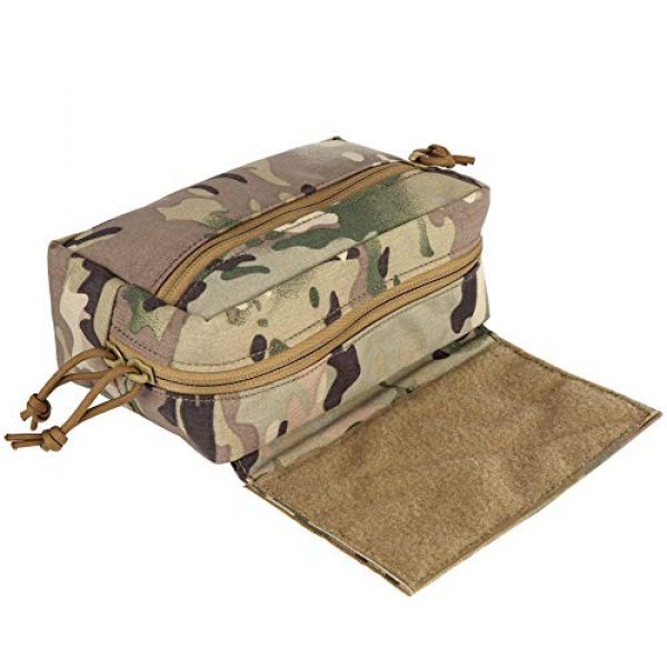 Huenco Tactical Pouch 5 Tactical Dump Drop JPC CPC Bag AVS Vest Pouch with Hook and Loop Multicamo Tool Pouch for Airsoft Hunting Skirmish Outdoor Sports