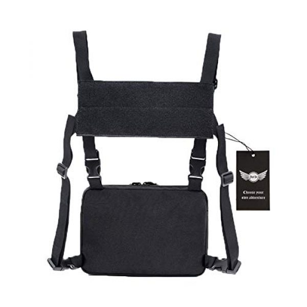 AegisTac Tactical Pouch 2 AegisTac Tactical Chest Rig Bag Recon Kit Bags Combat Chest Pack Radio Chest Harness Molle Vest Bags Front Pouch Tool Pouch EDC Carry Pouch