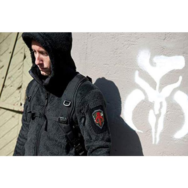 Great Supplier Airsoft Morale Patch 4 Mandalorian Mythosaur Skull Crest Shield Embroidered Patch Emblem Tactical Military Morale Funny Badages Appliques Patches with Fastener Hook and Loop Backing, 3.94 x 2.76 Inch