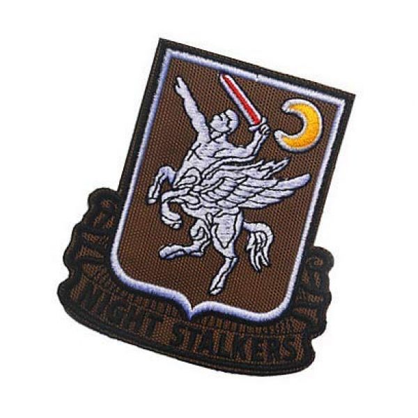 Embroidery Patch Airsoft Morale Patch 3 160th SOAR Night Stalkers Airborne Regiment Operation Military Hook Loop Tactics Morale Embroidered Patch (color2)