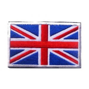 Tactical Embroidery Patch Airsoft Morale Patch 1 British Flag Tactical Embroidery Patch Hook & Loop Morale Patch Military Patch for Clothing Accessory Backpack Armband (color2)