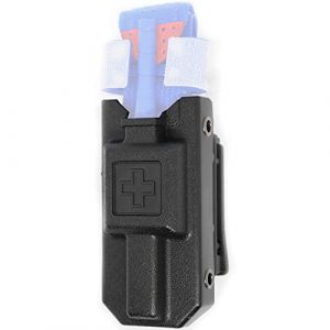 Aid&Aim Tactical Tactical Pouch 1 Tourniquet Holder Pouch by Aid&Aim Tactical for Gen7 Tourniquet or Older Gen Tourniquets- Holster Case with Belt Clip Fits Molle Equipment,Police Gear, Duty and Utility Belt up to 2" Wide