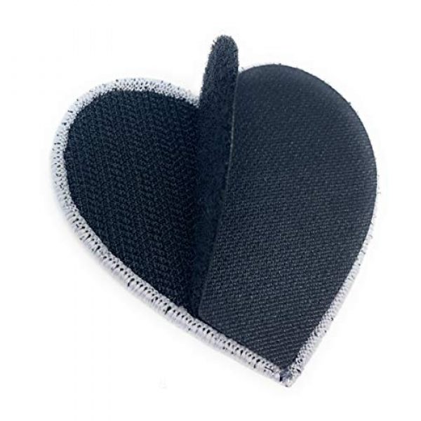 Funiverse Airsoft Morale Patch 3 Bulk 5 Pack of Thin Blue Line Police Heart Morale Patch - Show Your Support for Law Enforcement