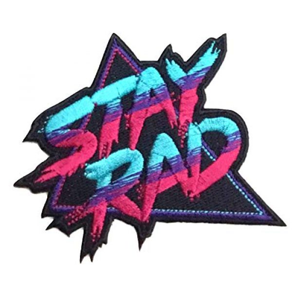 PatchClub Airsoft Morale Patch 2 2 pcs Stay Rad Patch Embroidered Iron On/Sew On Cool Patch