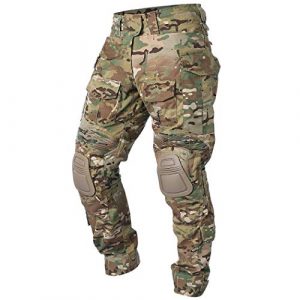 IDOGEAR Tactical Pant 1 IDOGEAR G3 Combat Pants with Knee Pads Multicam Tactical Pant Rip-Stop Trousers