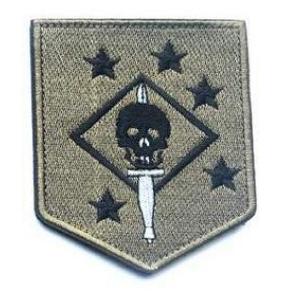Tactical Embroidery Patch Airsoft Morale Patch 4 Marine Raiders Infrared Tactical Embroidery Patch Hook & Loop Morale Patch Military Patch for Clothing Accessory Backpack Armband (5pcs)