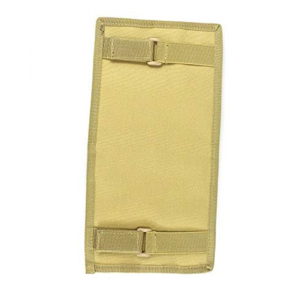 common Tactical Pouch 3 US Stock Visor Organizer Panel Tactical Car Sun Visor Holder Molle Bag Pouch- Tan