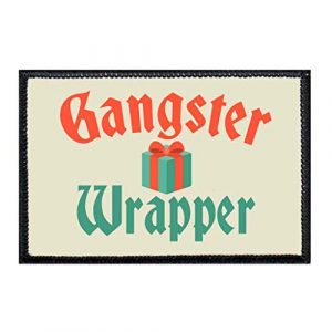 P PULLPATCH Airsoft Morale Patch 1 Gangster Wrapper Morale Patch | Hook and Loop Attach for Hats, Jeans, Vest, Coat | 2x3 in | by Pull Patch