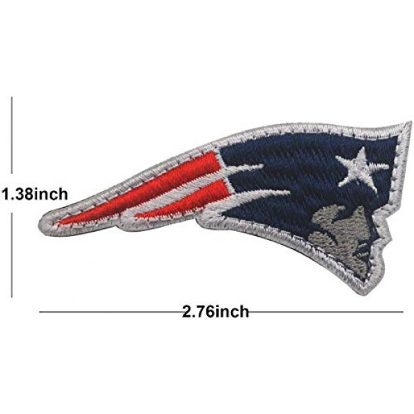 MMP Airsoft Morale Patch 2 4-Pack Patriots Patches Embroidered Military Morale Tactical Patch with Hook and Loop Fasteners Backing Emblem Badges
