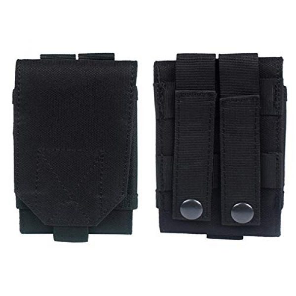 KEANER Tactical Pouch 2 KEANER Lovely Gift Tactical Military Pouch Army Waist Universal Climbing Holster Mobile Phone Belt Pouch Case Cover(Black)