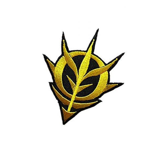 Embroidery Patch Airsoft Morale Patch 3 Mobile Suit Gundam -Zeon Military Hook Loop Tactics Morale Embroidered Patch (color1)