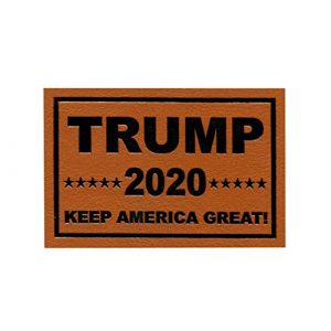 WWL Airsoft Morale Patch 1 Donald Trump 2020 Tactical Morale Military Emblem Badge Premium Faux Leather Iron On/Sew On Patch (Keep America Great)