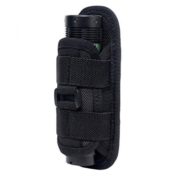 Qiaogeli Tactical Pouch 1 Qiaogeli Flashlight Pouch Holster Carry Case Holder with 360 Degrees Rotatable
